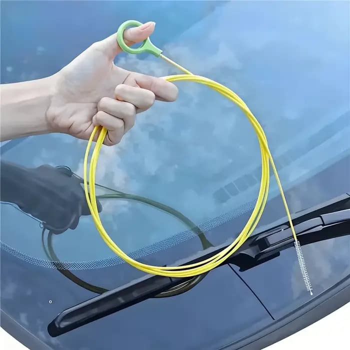 Brosse de nettoyage de 2,3 m pour déboucheur de canalisations de voiture, tuyau long pour toit ouvra