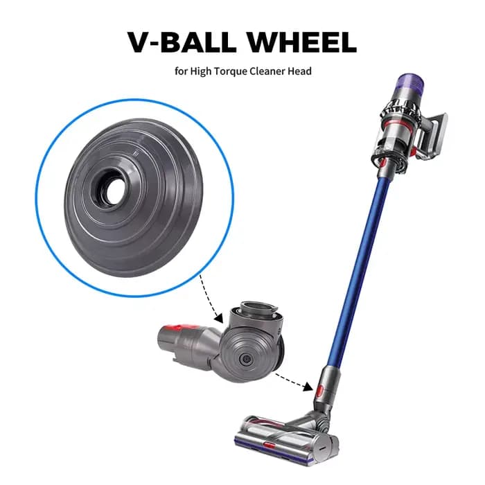 Roue à billes en V pour aspirateur sans fil Dyson V6 V7 V8 V10 V11 V15