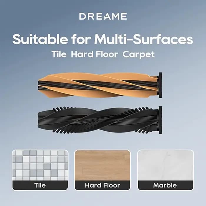 Dreame DuoBrush Original pour X50 Ultra/L50 Ultra/L40s Ultra/Série Aqua10/D20 Plus/D20 Pro Plus / Matrix10 Ultra Robot Aspirateur