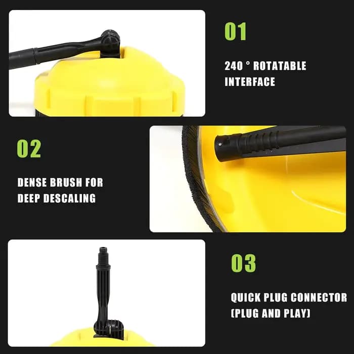 Adaptateur de brosse rotative pour nettoyeur haute pression