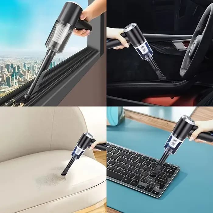 Mini aspirateur sans fil à forte aspiration, aspirateur rechargeable multifonctionnel, utilisé pour nettoyer l'ordinateur, la maison et la voiture