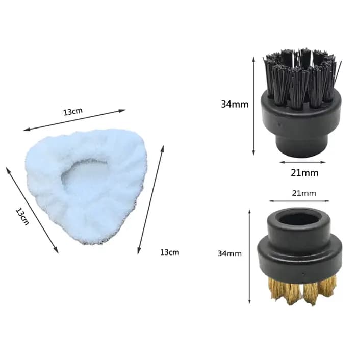 B64B-pour Dupray nettoyage à vapeur Triangle capot rond brosse Kit pour sols durs