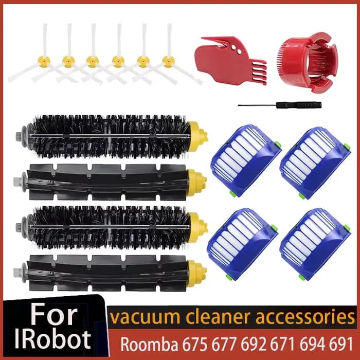Remplacement pour iRobot Roomba 675 677 692 671 694 691 615 635 676 670 645 690 600 500 série 595 585 accessoires pour aspirateur