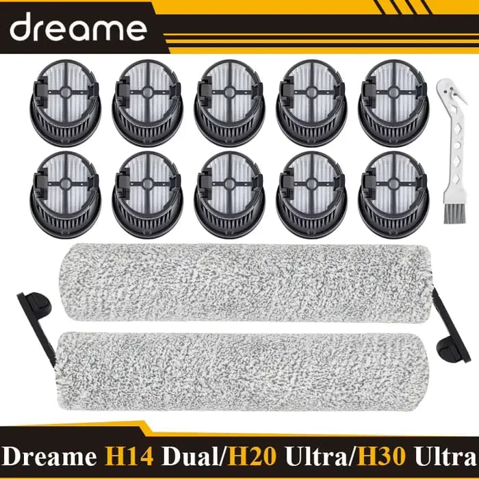 Dreame H14 Dual/H14 Pro/H14/H20 Pro Plus/H20 Ultra/H30 Ultra/H13 Pro rouleau d'aspirateur filtre Hepa accessoires
