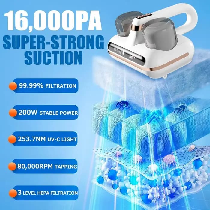 Aspirateur à main sans fil pour matelas