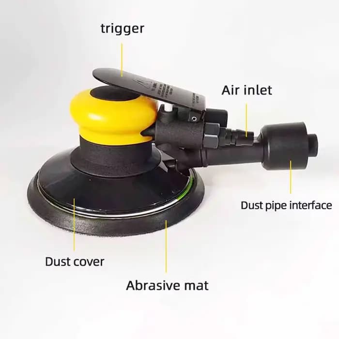Ponceuse pneumatique de 6 pouces