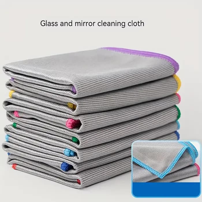 Chiffon de nettoyage de verre en microfibre