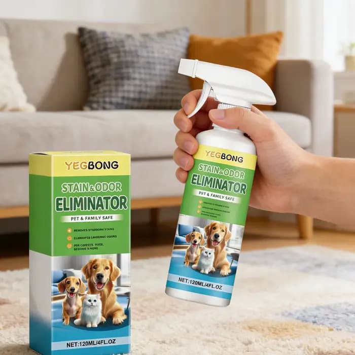 Détachant pour taches d'animaux
