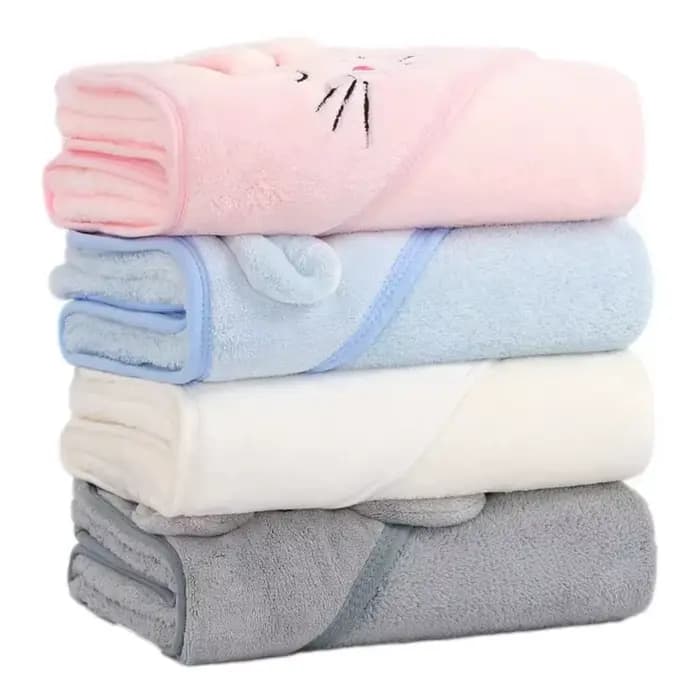 1 Serviette de bain pour bébé, serviette de bain animale, couverture pour bébé, articles de salle de bain