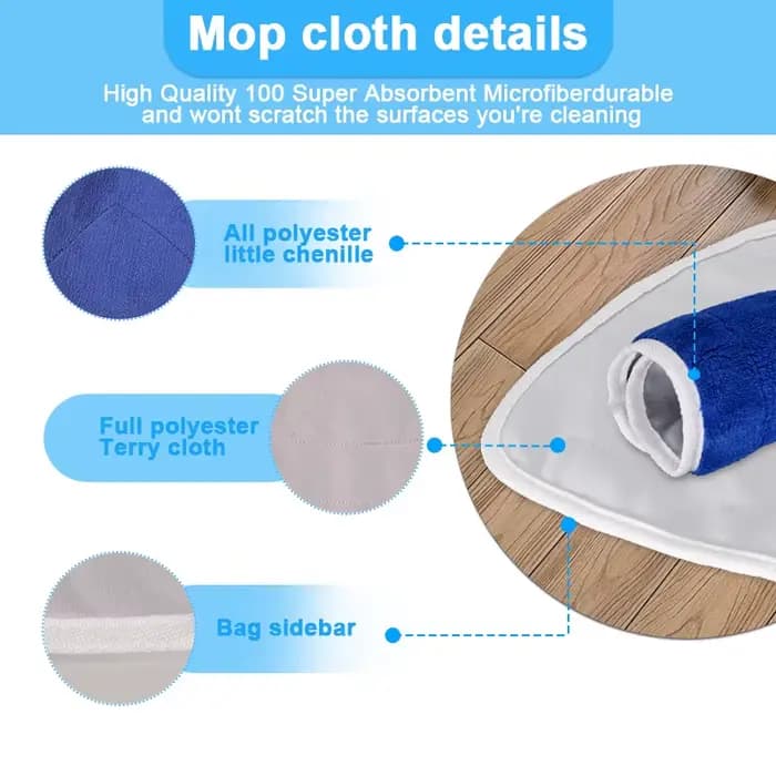 Tampons de rechange en microfibre pour vadrouille