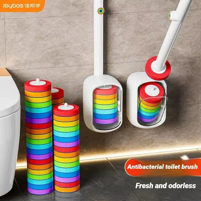JOYBOS – ensemble de brosses de nettoyage de toilettes murales