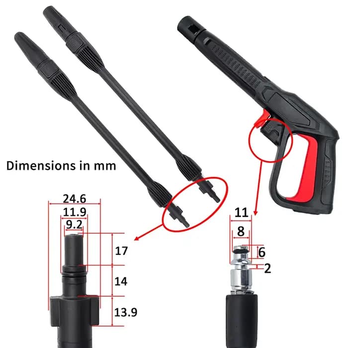 Buse de pistolet de pulvérisation pour nettoyeur haute pression