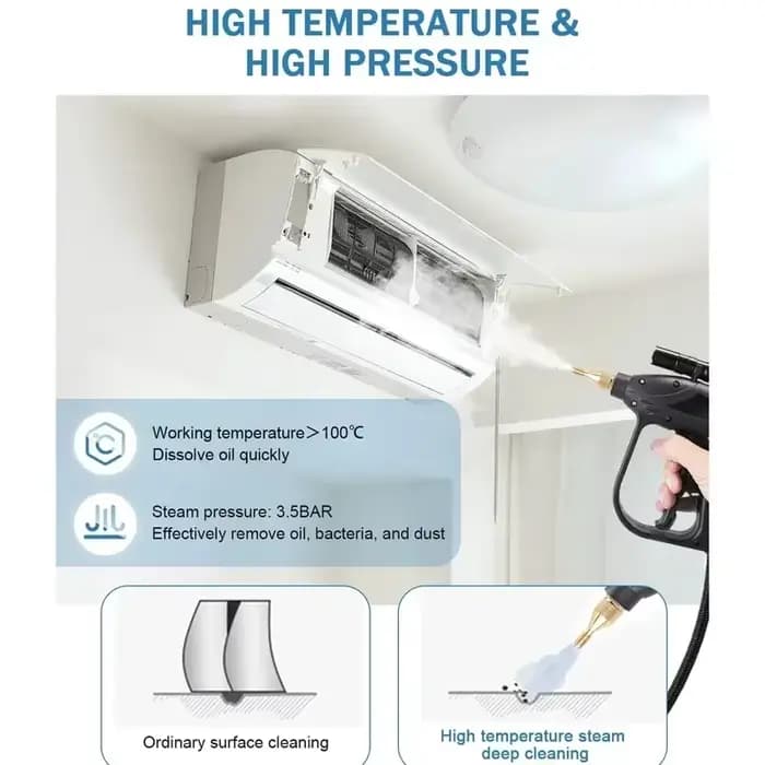Nettoyeur à vapeur pressurisé polyvalent pour hotte de cuisine