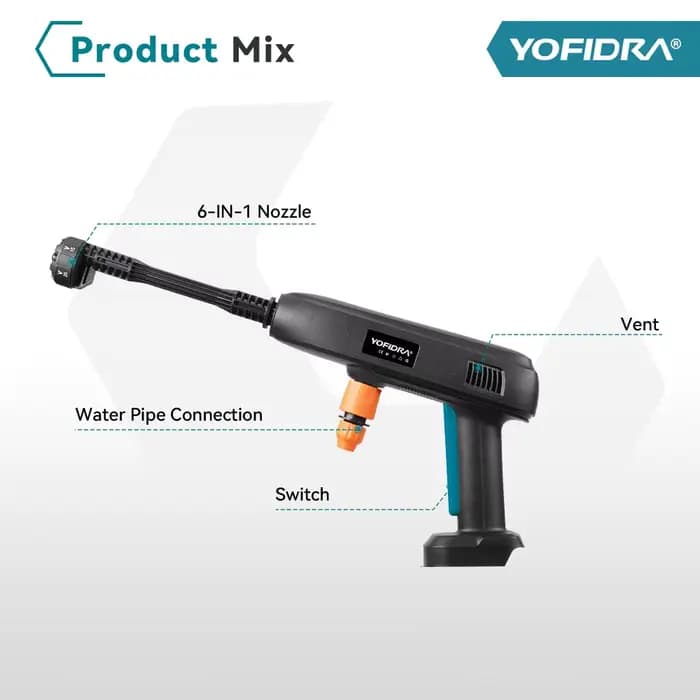 Yofidra – nettoyeur haute pression 6 en 1