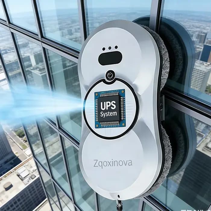 Robot de nettoyage de vitres à pulvérisation d'eau avec réservoir, aspirateur intelligent pour vitres, machine de nettoyage de murs en verre à une touche