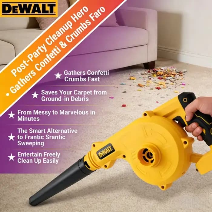 Outil de nettoyage de jardin ultime Dewalt ! Souffleur et aspirateur de feuilles sans fil 2-en-1
