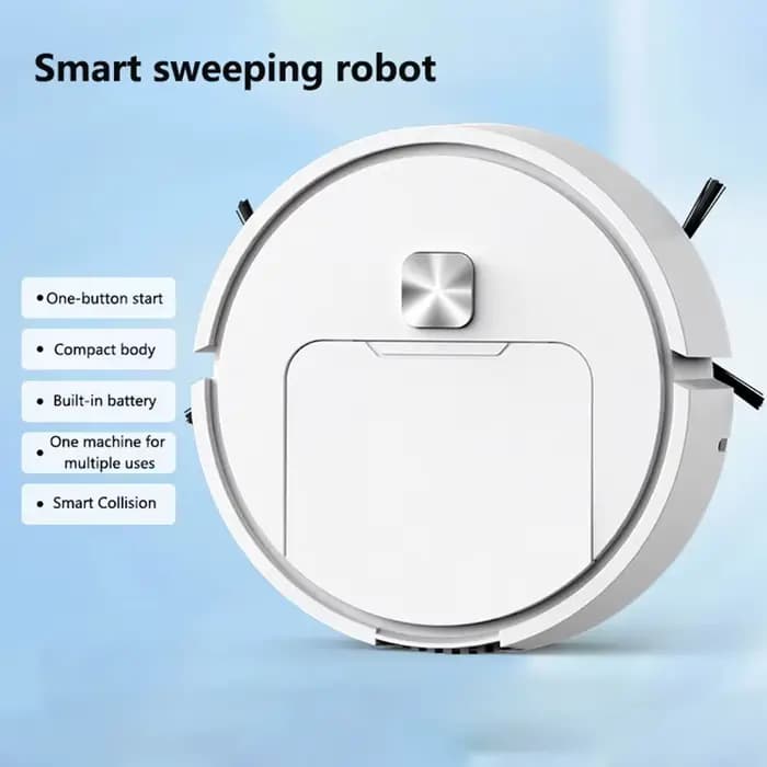 Mini robot de nettoyage intelligent silencieux trois-en-un multifonctionnel aspirateur balayeuse serpillière brosse 2025