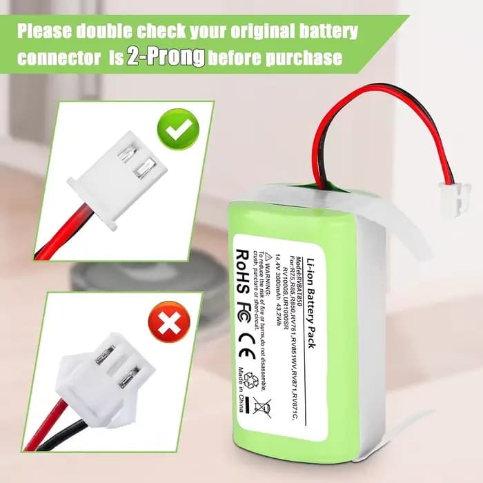 SKOWER RVBAT850 batterie pour Shark Ion Robot RV1001AE R75 R85 R761 RV850 RV1000S RV1000VL RV700_N RV720_N aspirateurs