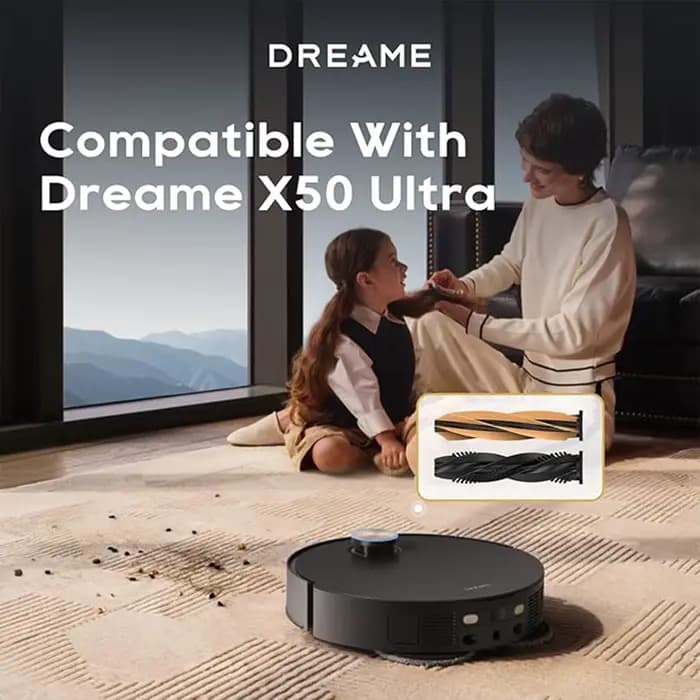 Dreame DuoBrush Original pour X50 Ultra/L50 Ultra/L40s Ultra/Série Aqua10/D20 Plus/D20 Pro Plus / Matrix10 Ultra Robot Aspirateur