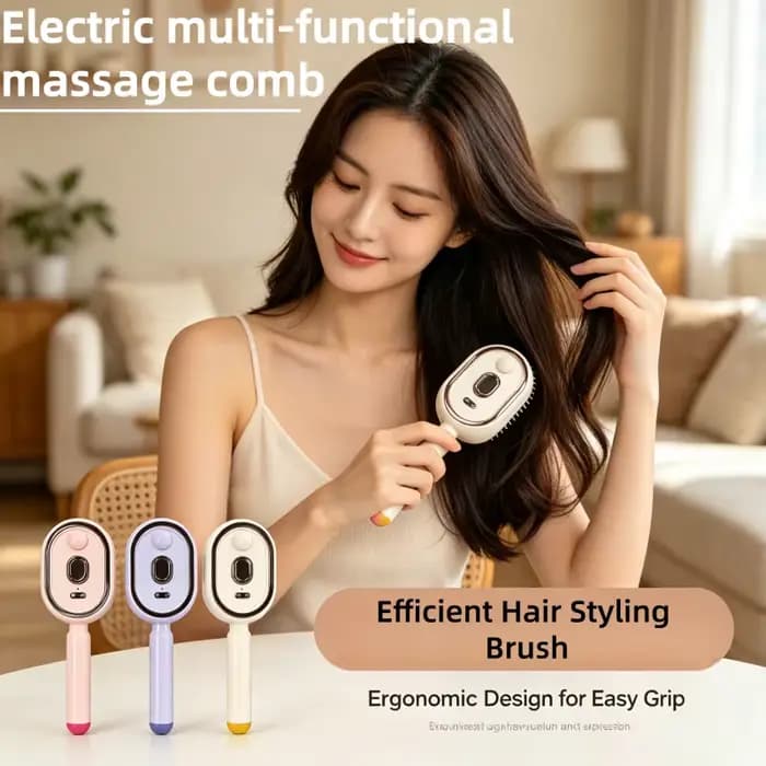 Brosse à cheveux électrique humide