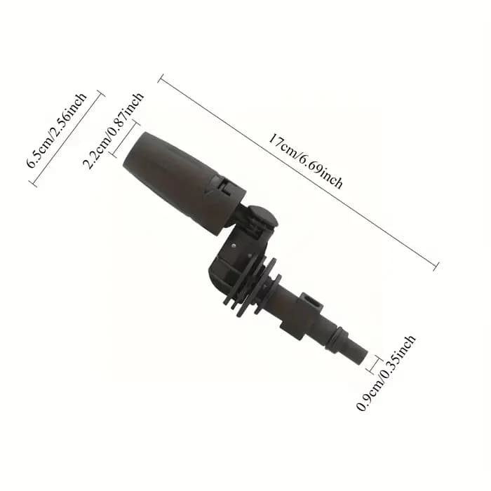 1 pièce robuste 360° ° Buse rotative réglable à haute pression compatible avec les nettoyeurs
