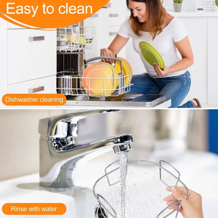 Support à rôtir multifonctionnel, 1/2 pièces, Compatible avec Airfryer, déshydrateur, vapeur, outils de cuisson pour accessoires de friteuse à Air