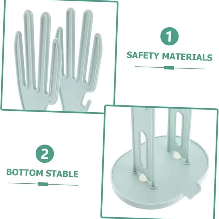 Support de séchage de gants de cuisine avec Base de Drainage