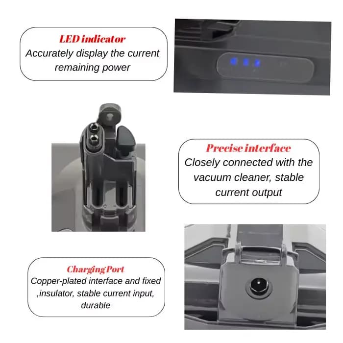 Ah For Dyson V10 Batterie de remplacement pour aspirateur
