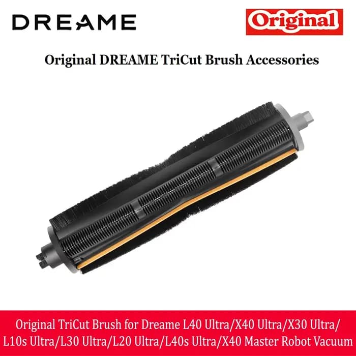 Brosse TriCut originale pour aspirateur robot Dreame L40 Ultra/X40 Ultra/X30 Ultra/L10s Ultra/L30 Ultra/L20 Ultra/L40s