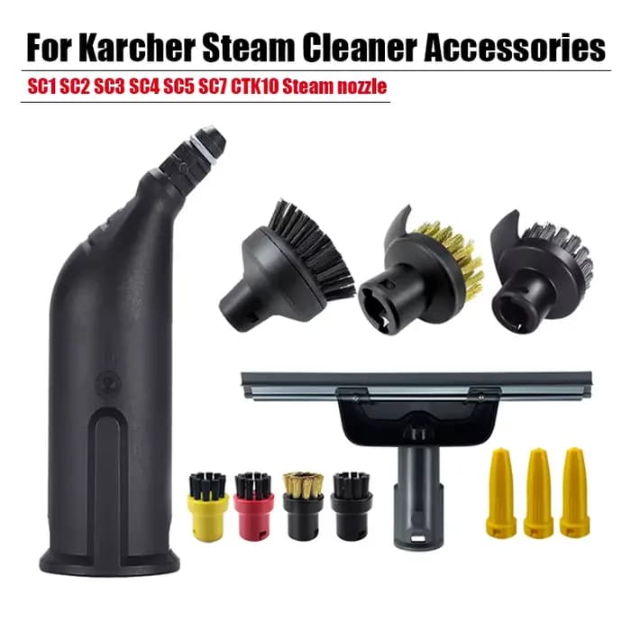Pour aspirateur à vapeur Karcher SC2 SC3 SC7 CTK10 buse puissante brosse de nettoyage tête miroir outil