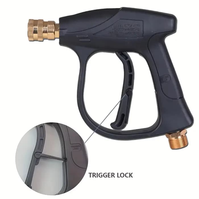 Pistolet de lavage haute pression 2175PSI-connexion rapide M22-14 et 1/4 "avec buses 5 couleurs