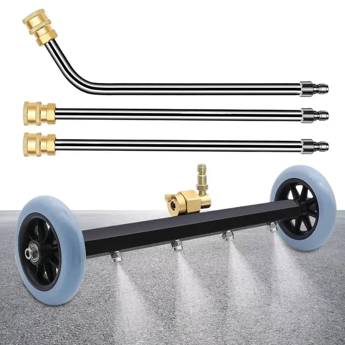 Nettoyeur de surface haute pression pour dessous de caisse 16 pouces 4000 PSI avec 2 rallonges pour camions