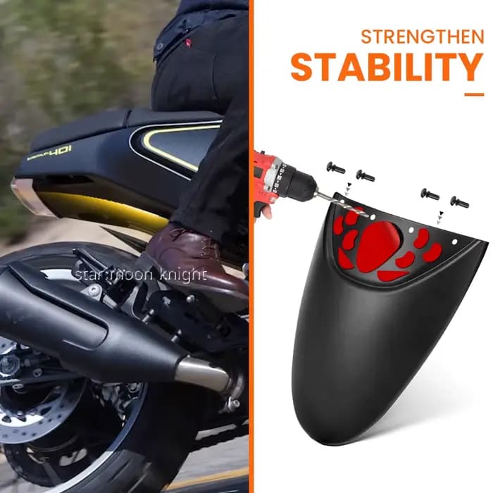 Rallonge de garde-boue arrière pour moto, garde-boue, accessoires pour Husqvarna Vitpilen 401, 2018-2023, Svartpilen 125, Svartpilen 401