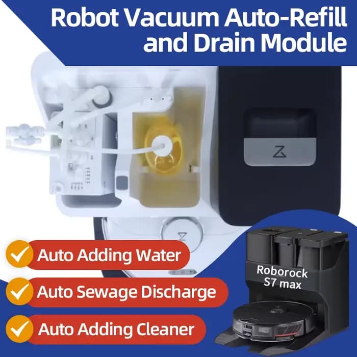 Roborock S7 max /S8 pro Ultra /Q Revo Robot Kit de changement d'eau sous vide Recharge