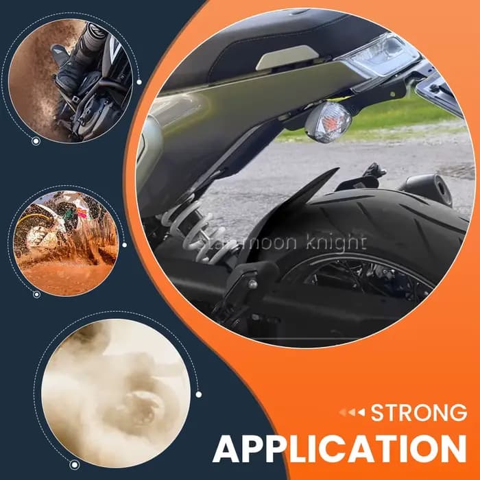 Rallonge de garde-boue arrière pour moto, garde-boue, accessoires pour Husqvarna Vitpilen 401, 2018-2023, Svartpilen 125, Svartpilen 401