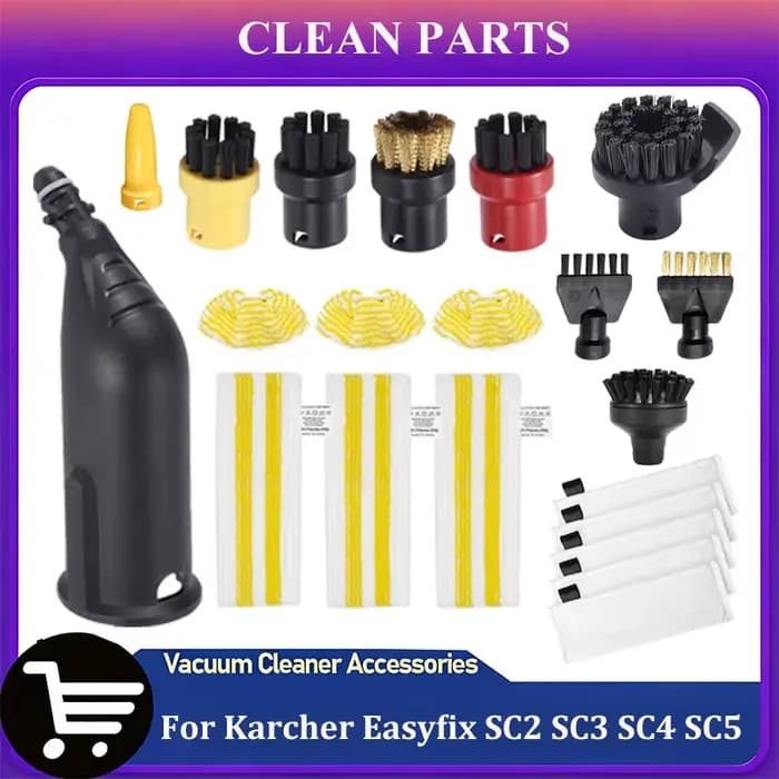 Pièces pour nettoyeur à vapeur Karcher Easyfix SC2 SC3 SC4 SC5, couvercle de tampon de nettoyage en microfibre, accessoires pour tête de brosse à vapeur