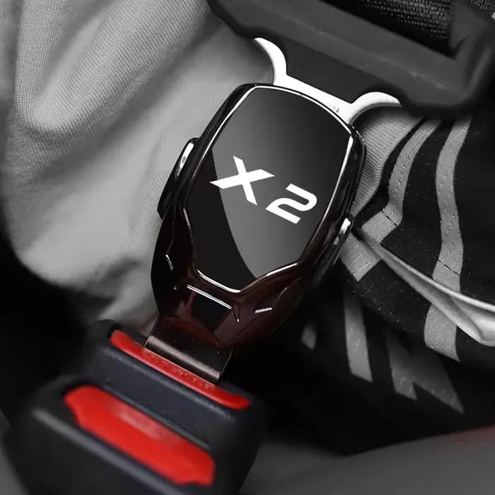Extension de clip de ceinture de sécurité de voiture en métal, prise d'extension, accessoires pour BMW X2