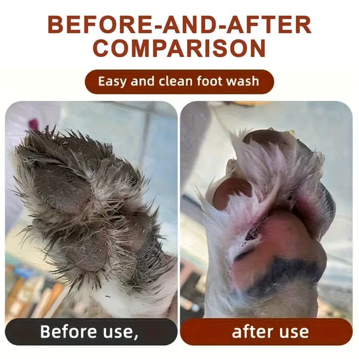 Gobelet nettoyant pour pattes d'animaux – Sans frottement