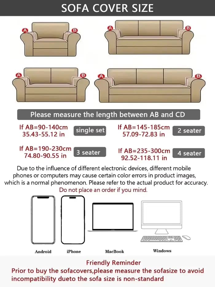Housse de canapé extensible en velours