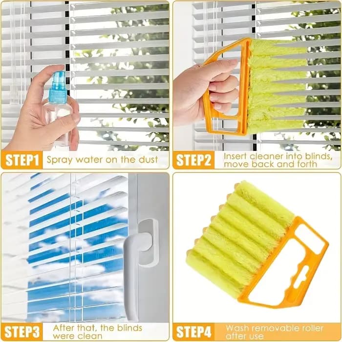 1 nettoyeur de vitres portable en microfibre – collecte facilement la poussière