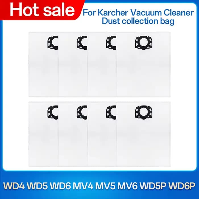 Sacs à poussière pour aspirateurs robots Karcher WD4 WD5 WD6 MV4 MV5 MV6