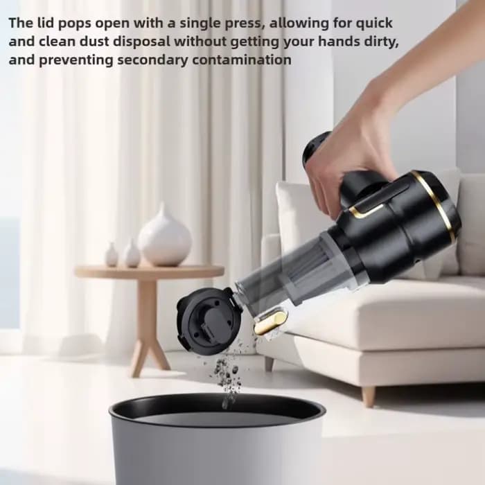 Aspirateur à main sans fil mini puissant 998000PA, aspiration forte, portable, pour voiture et usage domestique