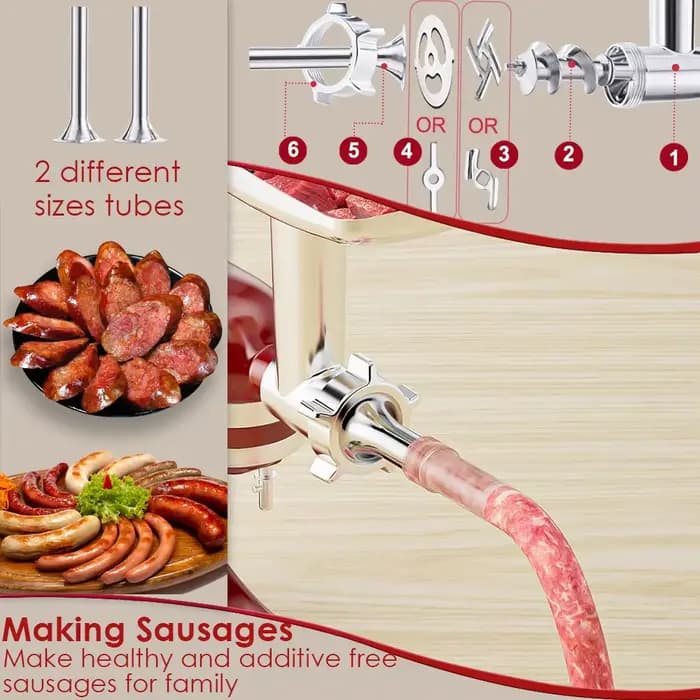 Accessoires de hachoir alimentaire en métal pour tous les mélangeurs sur socle KitchenAid