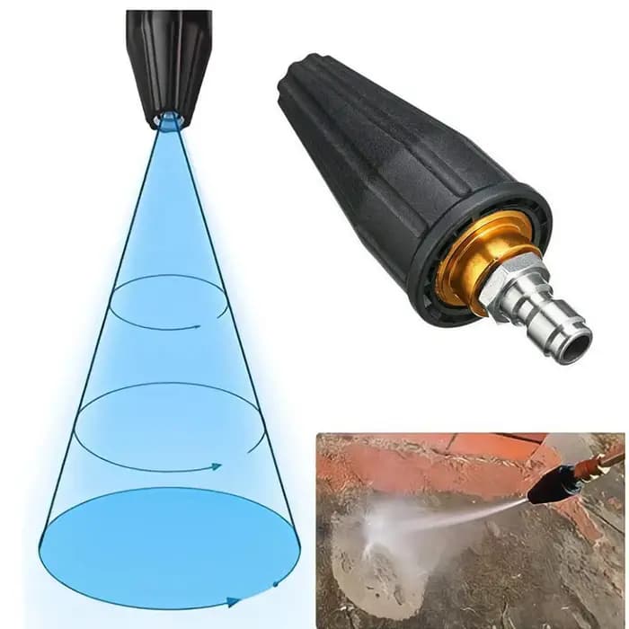 Nettoyeur haute pression Jet lavage saleté Blaster buse Turbo rotative pointe de pulvérisation 3600 PSI voiture était outil accessoires
