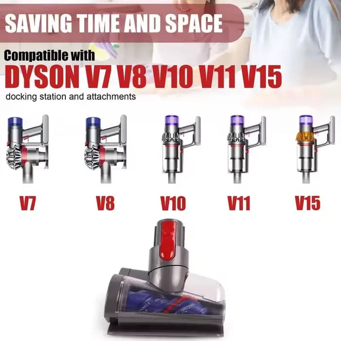 Mini tête de brosse motorisée Anti-emmêlement