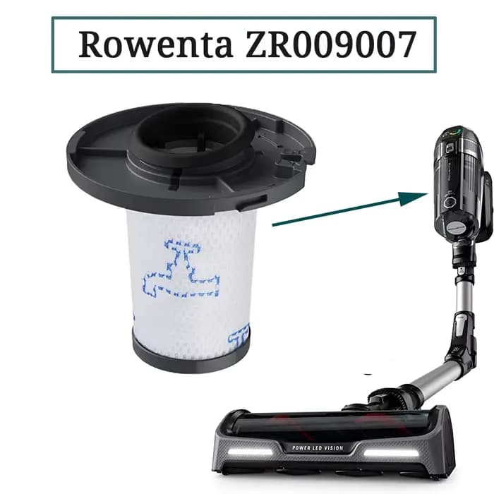 Filtre ZR 009007 Accessoires de remplacement pour aspirateur sans fil Rowenta x-force Flex 11.60 12.60 14.60 15.60 1