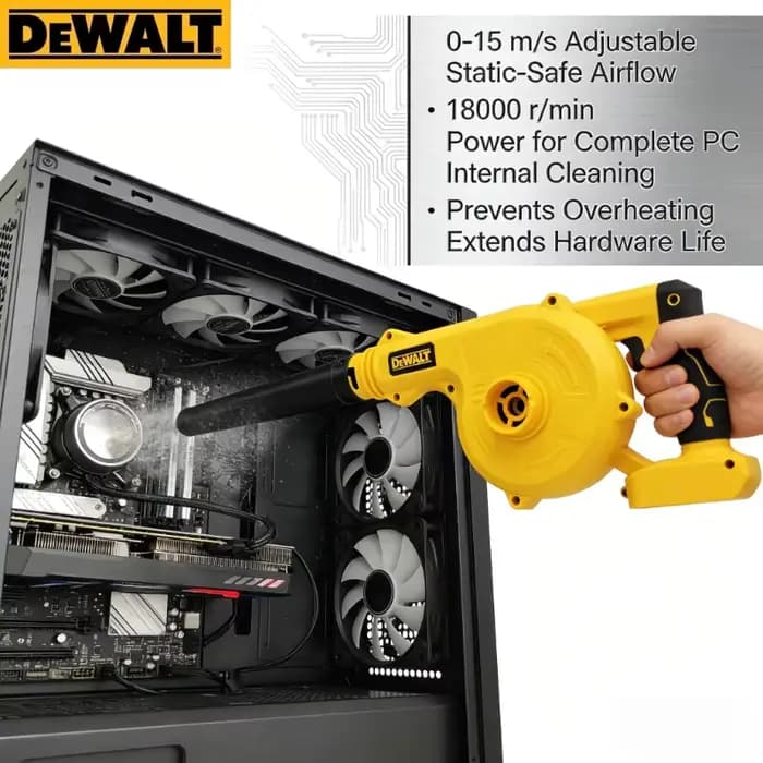 Outil de nettoyage de jardin ultime Dewalt ! Souffleur et aspirateur de feuilles sans fil 2-en-1