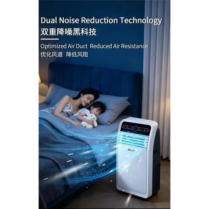 Climatiseur mobile portable tout-en-un, sans unité extérieure, installation gratuite, refroidissement par compresseur, petit ventilateur personnel pour la maison