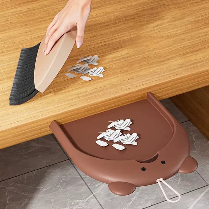 1 pièce de Mini balai de bureau avec ensemble de pelle à poussière