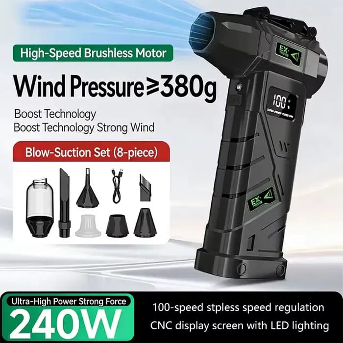 Puissant Turbo souffleur d'air 380g pression du vent 240W haute puissance
